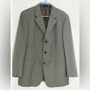 Brooks Brothers Brookscool Poplin  Men’s Soft Green  Suit Size 41 Reg Pants 35